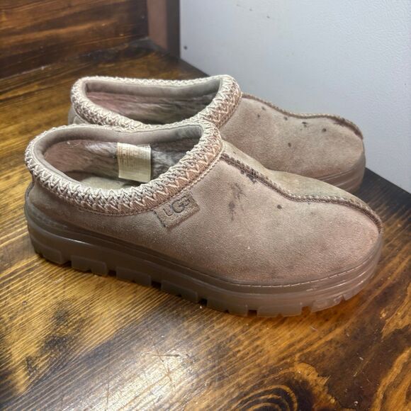 UGG Tasman Gray Clear Slippers Size 7 - Picture 1 of 11